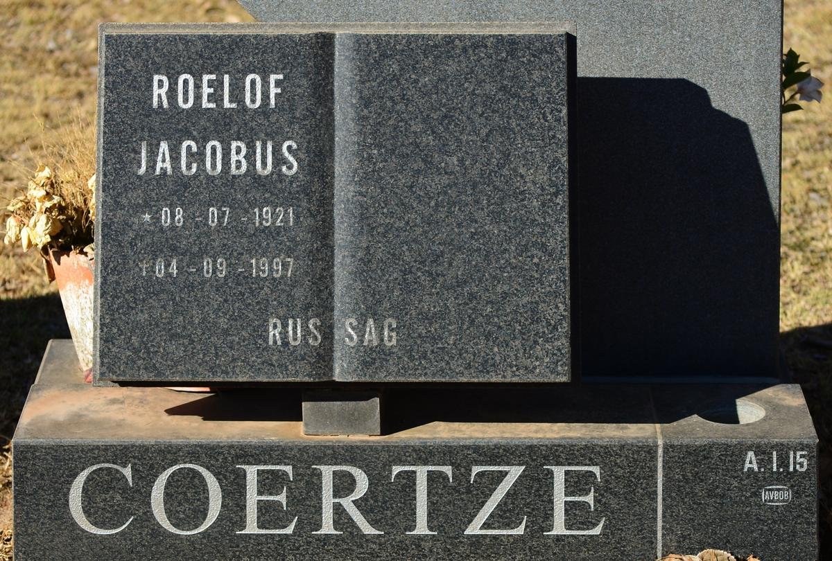 COERTZE Roelof Jacobus 1921-1997