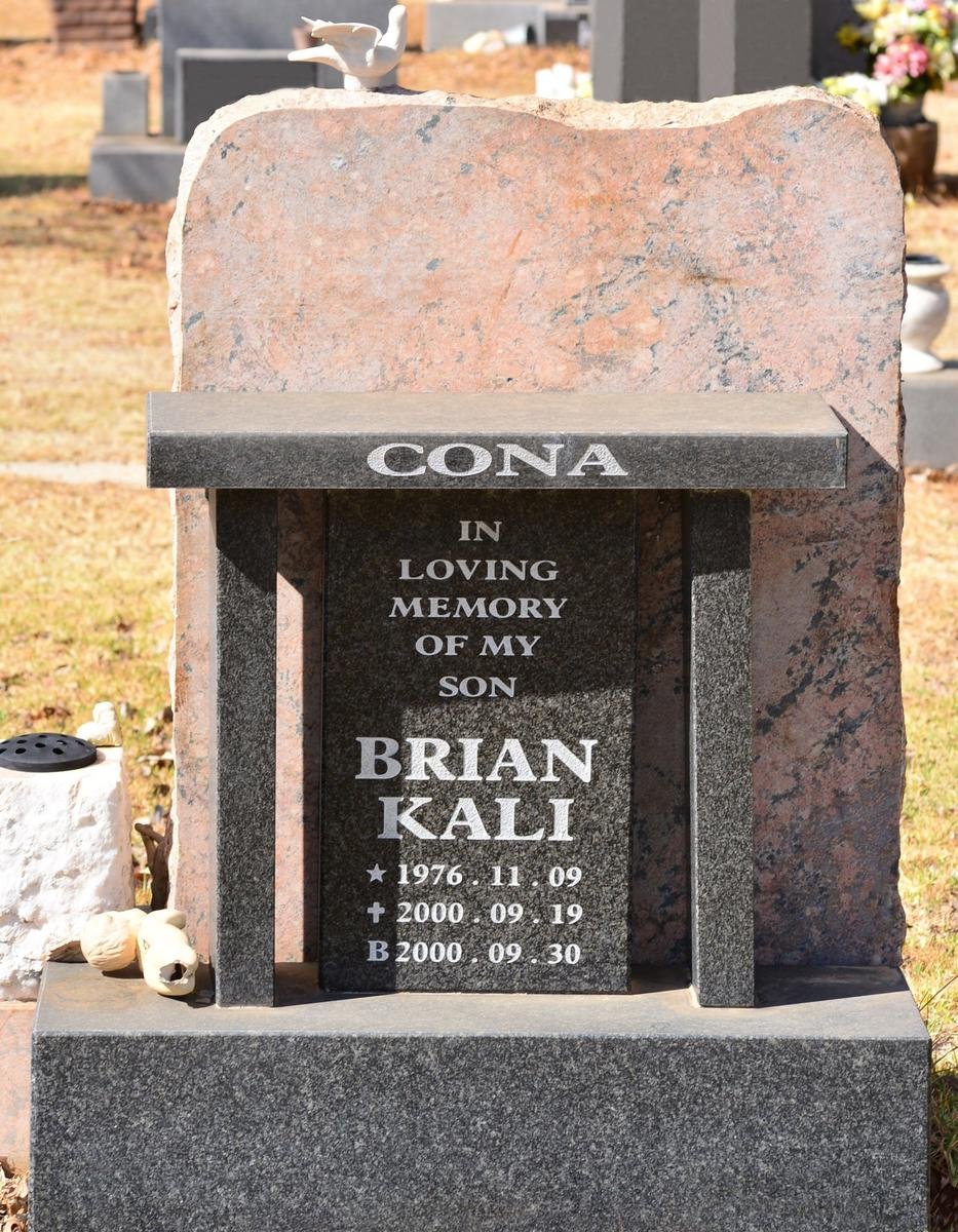 CONA Brian Kali 1976-2000