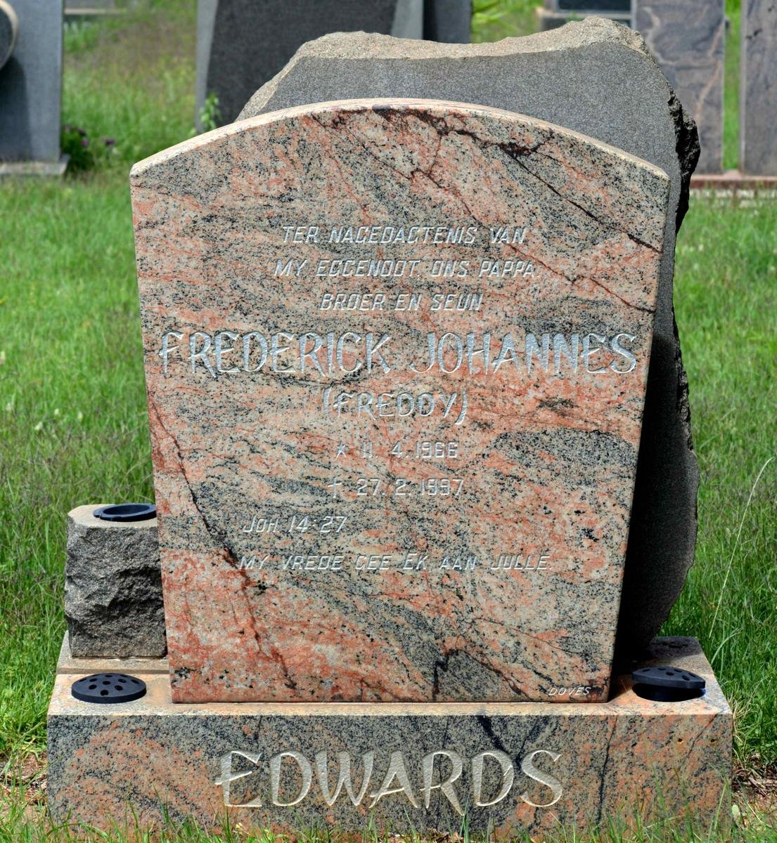 EDWARDS Frederick Johannes 1966-1997