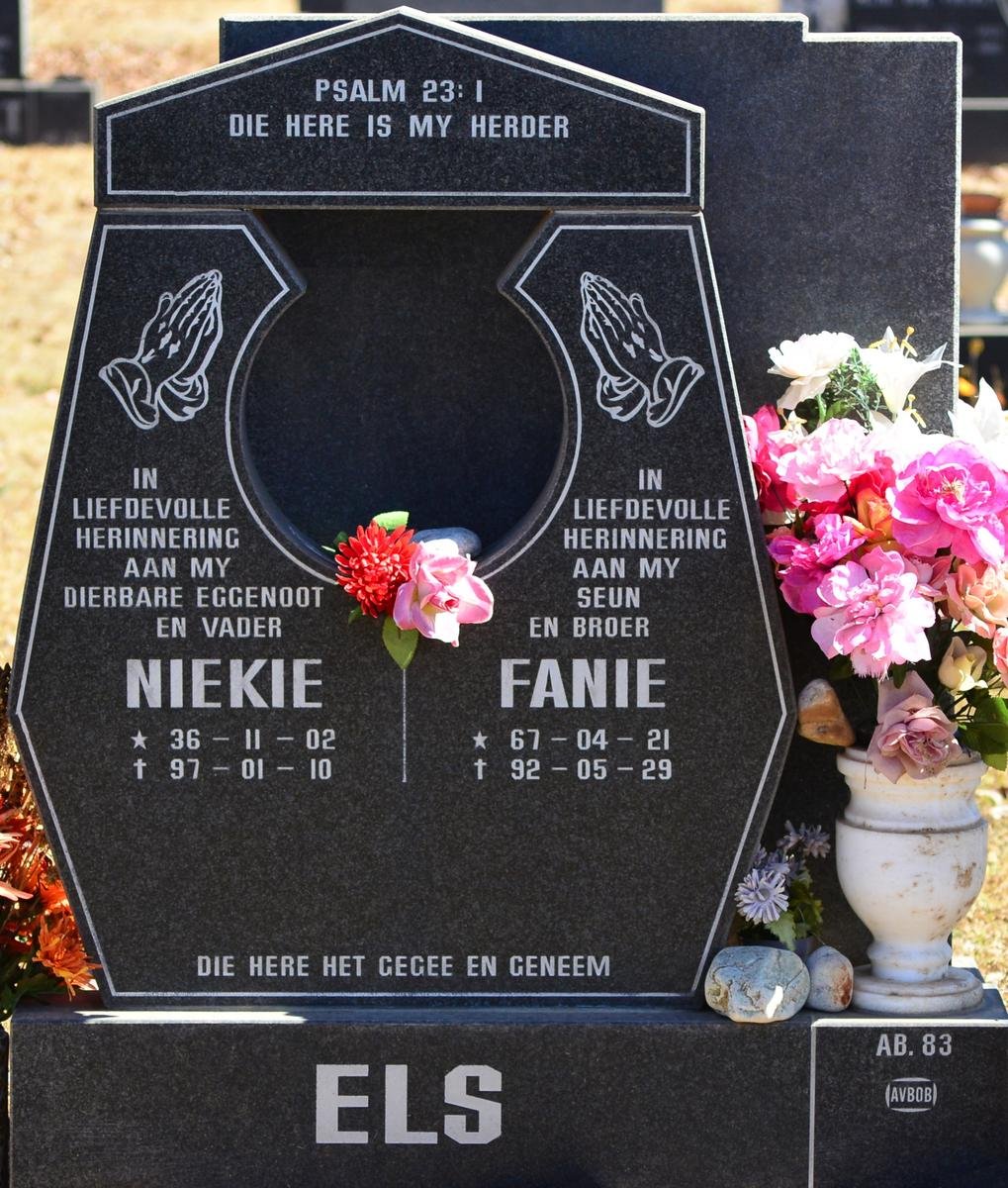 ELS Niekie 1936-1997 :: ELS Fanie 1967-1992