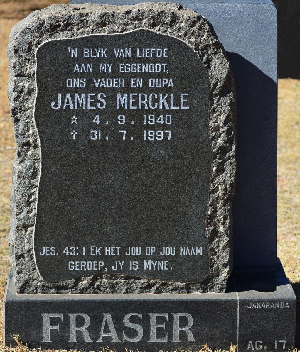 FRASER James Merckle 1940-1997