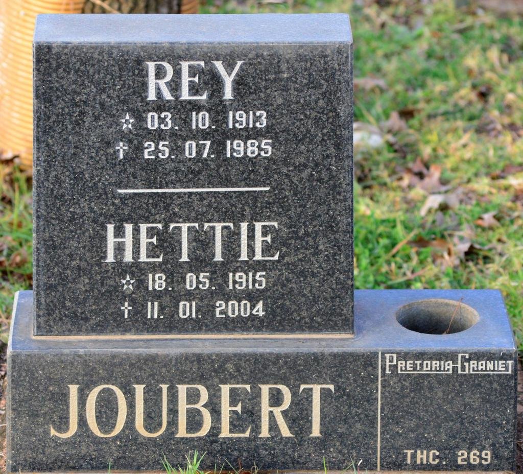 JOUBERT Rey 1913-1985 &amp; Hettie 1915-2004