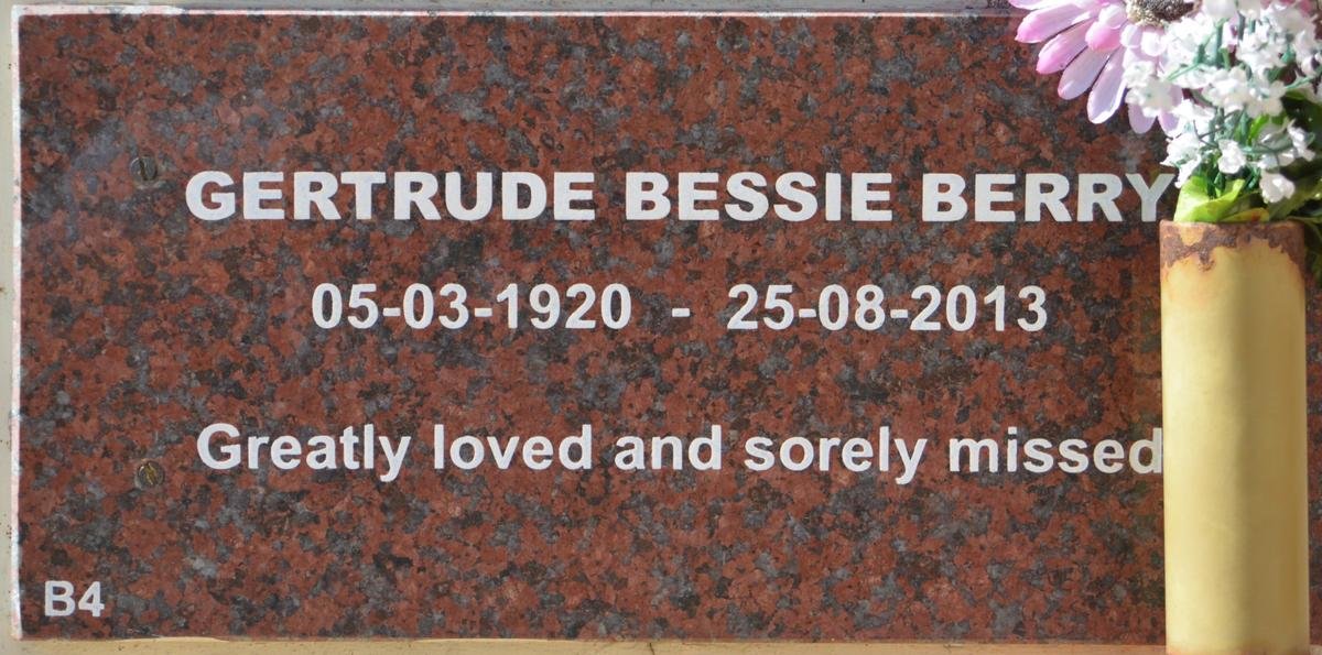 BERRY Gertrude 1920-2013
