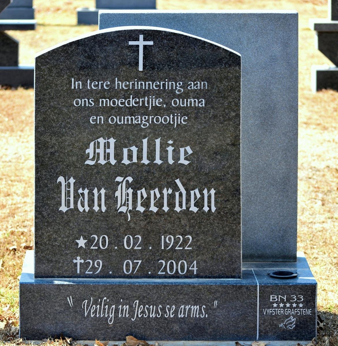 HEERDEN Mollie, van 1922-2004