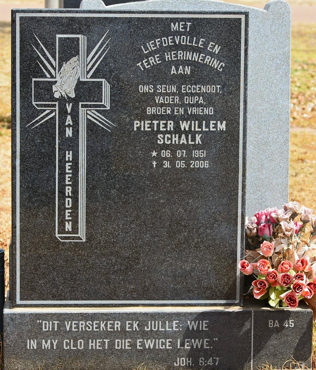 HEERDEN Pieter Willem Schalk, van 1951-2006