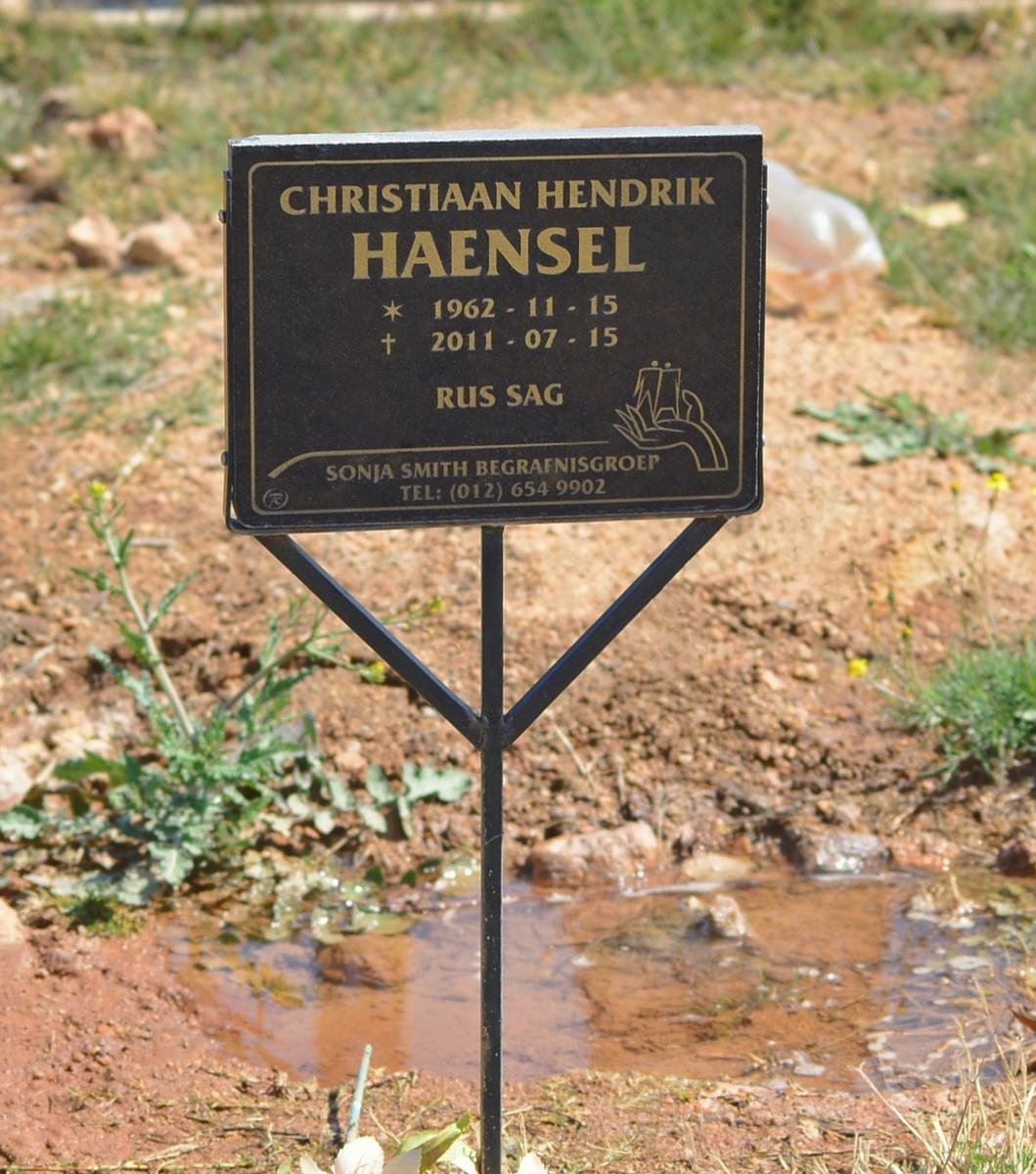 HAENSEL Christiaan Hendrik 1962-2011