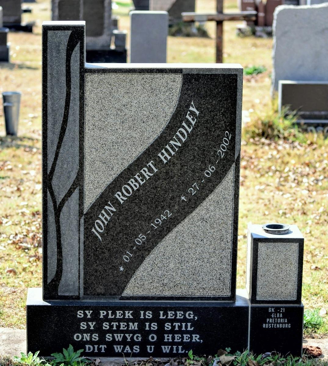 HINDLEY John Robert 1942-2002