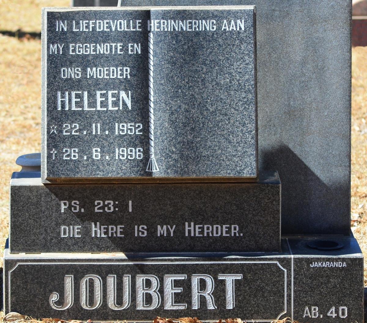 JOUBERT Heleen 1952-1996