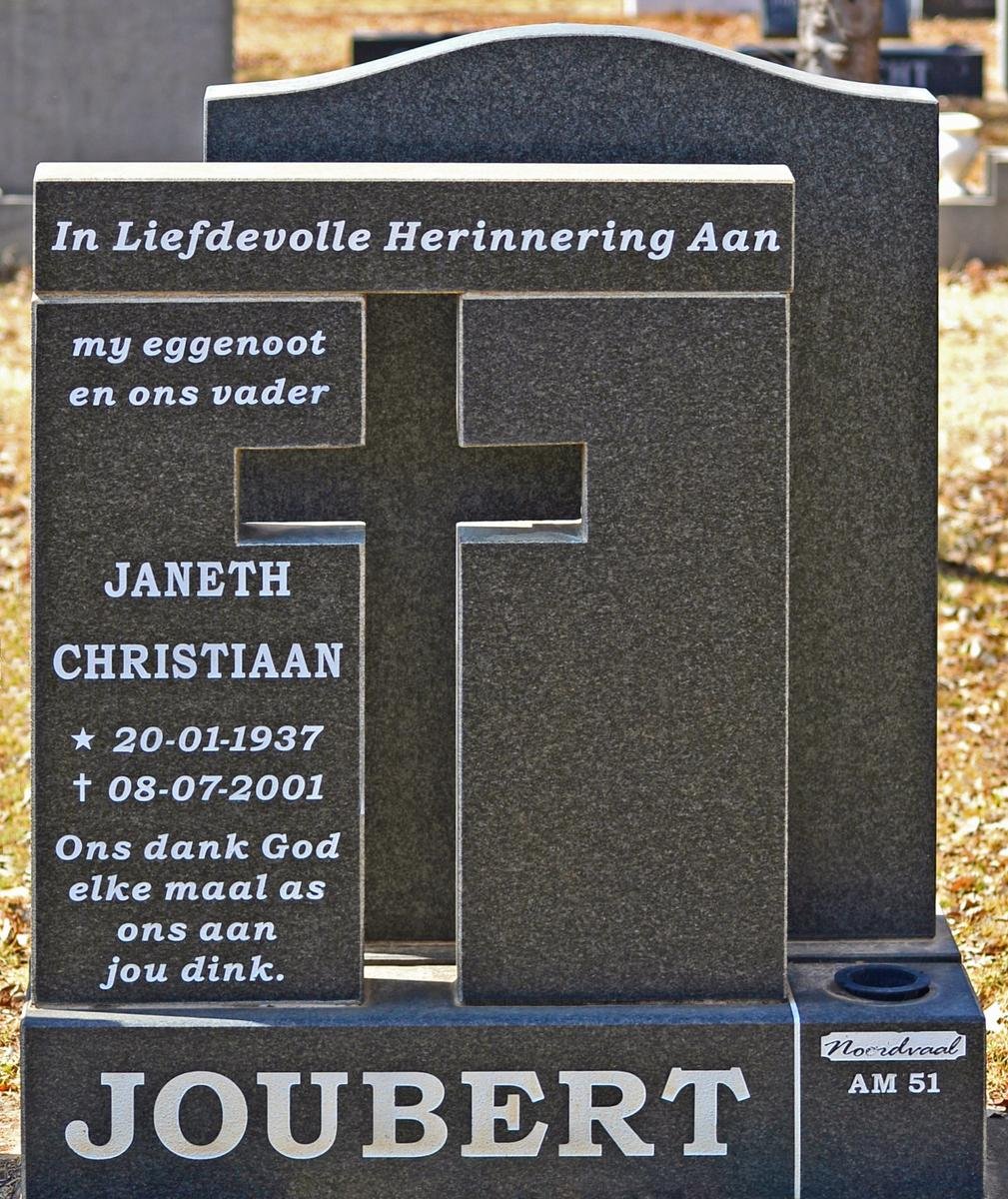 JOUBERT Janeth Christiaan 1937-2001