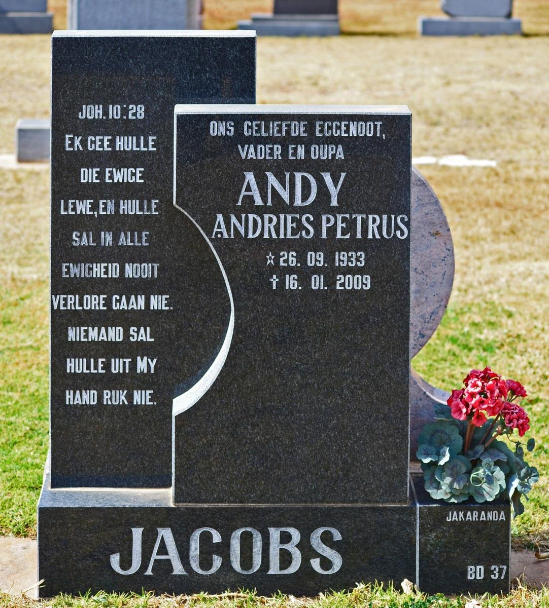 JACOBS Andries Petrus 1933-2009
