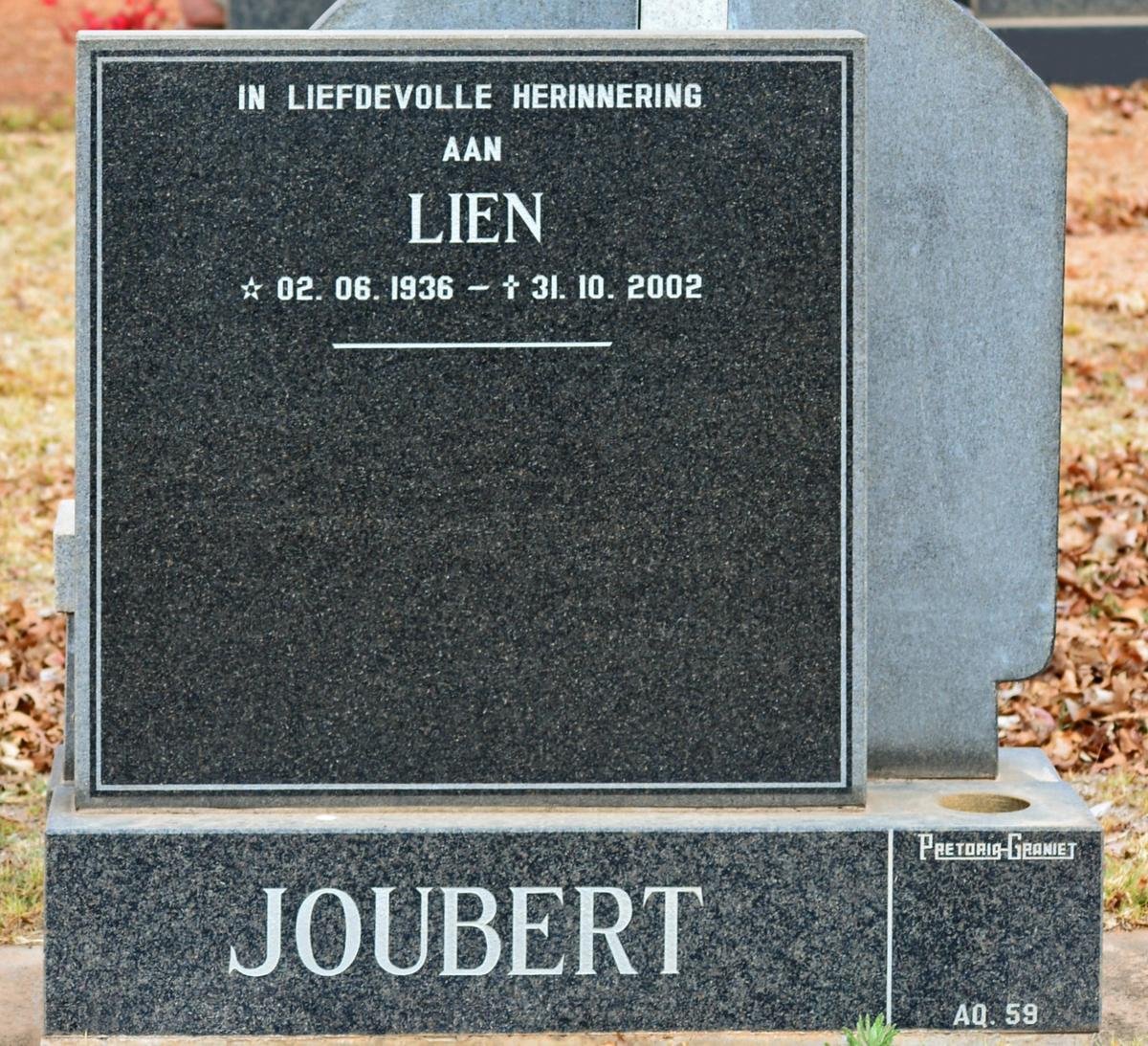 JOUBERT Lien 1936-2002