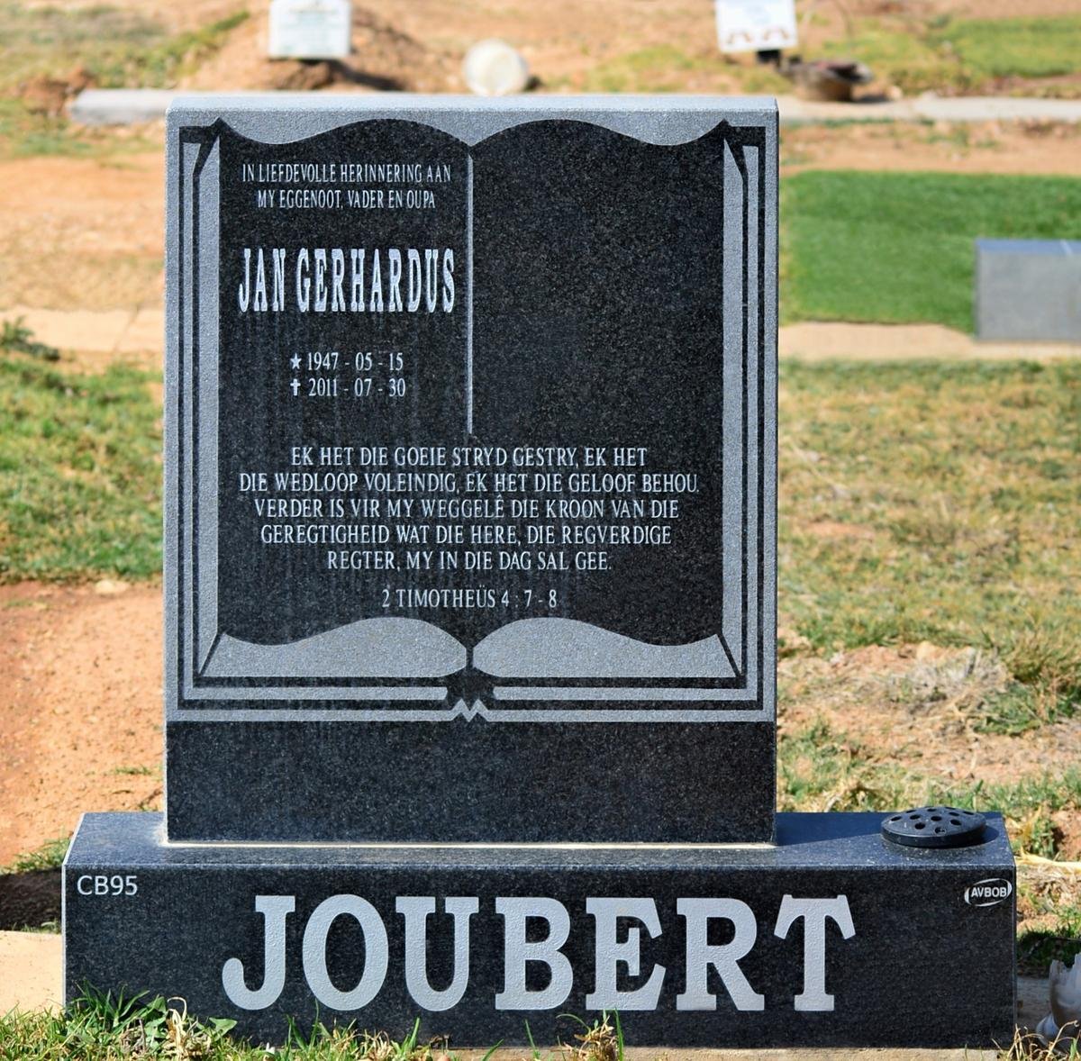 JOUBERT Jan Gerhardus 1947-2011