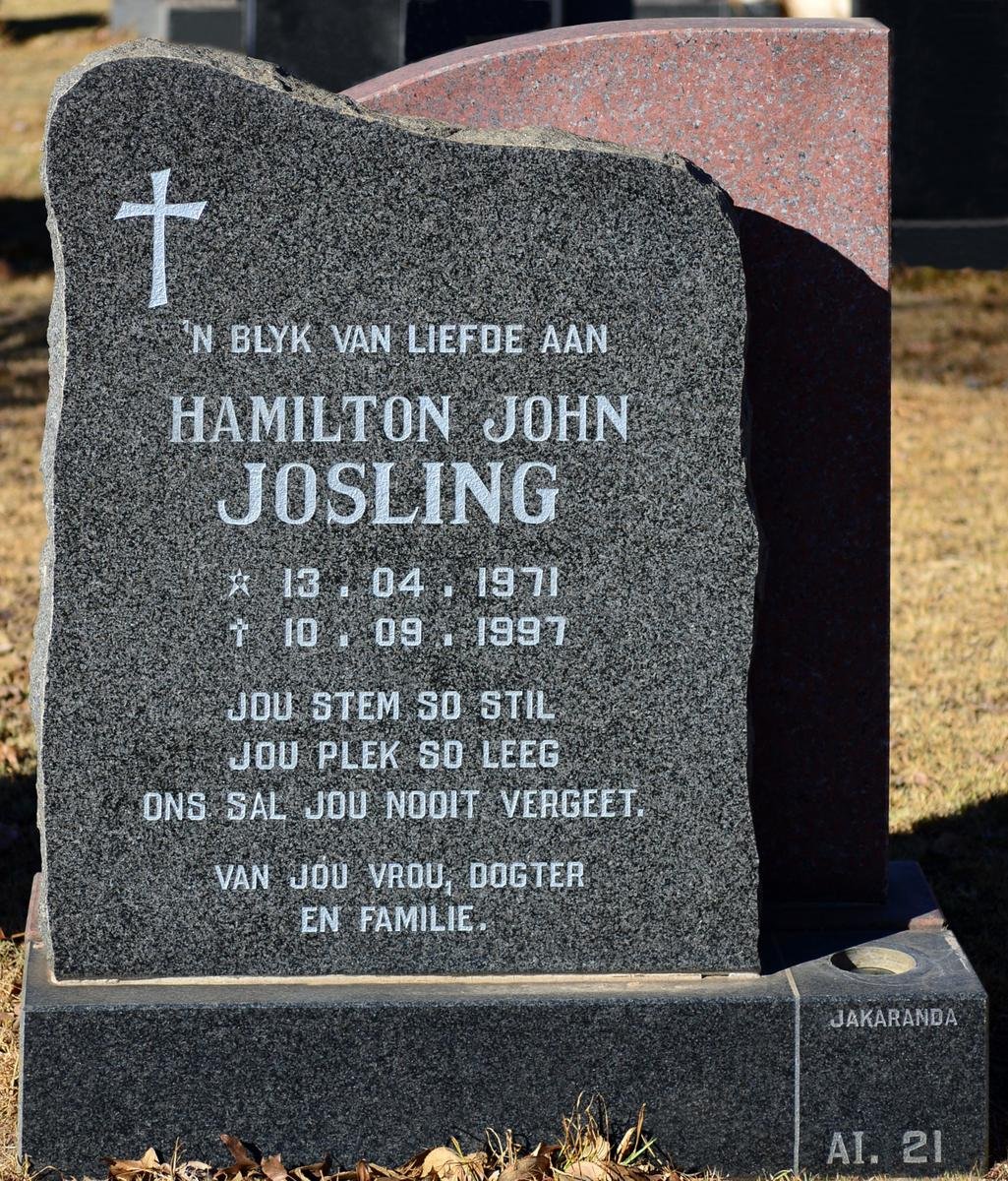 JOSLING Hamilton John 1971-1997