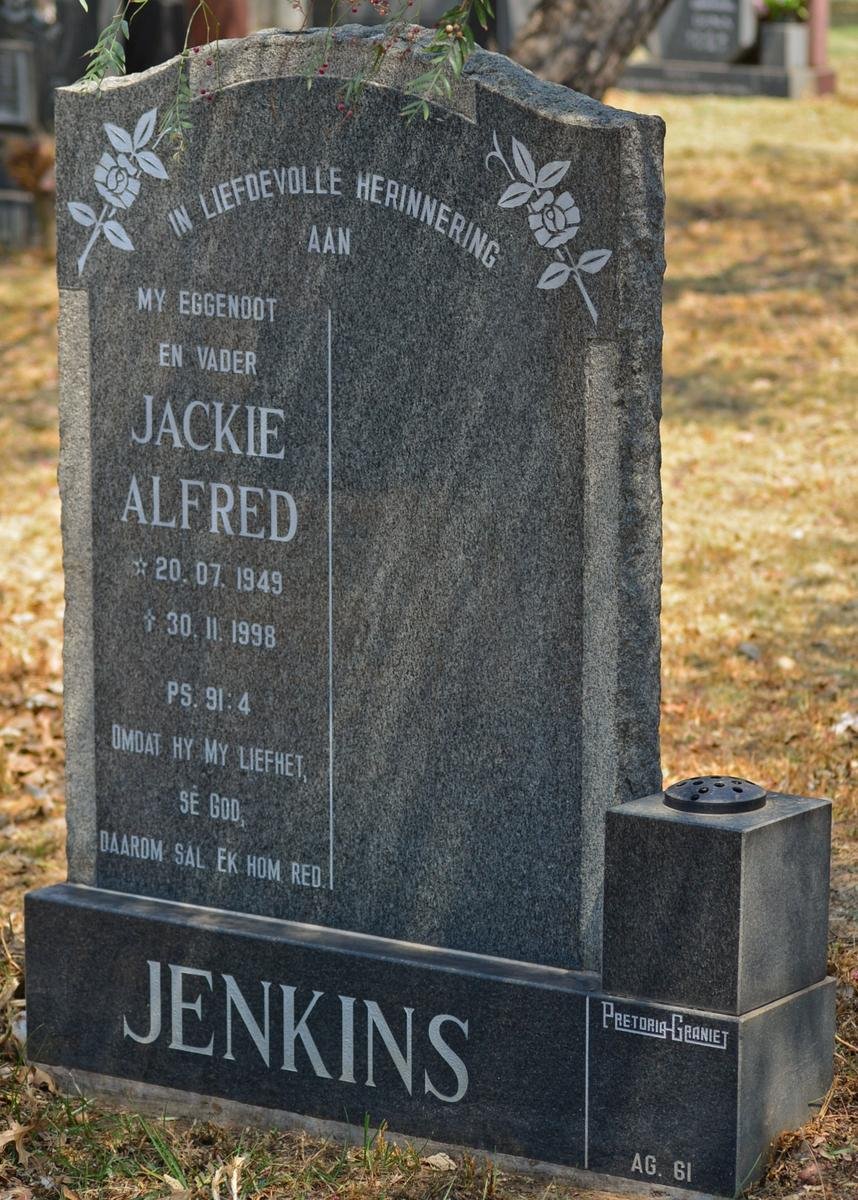 JENKINS Jackie Alfred 1949-1998