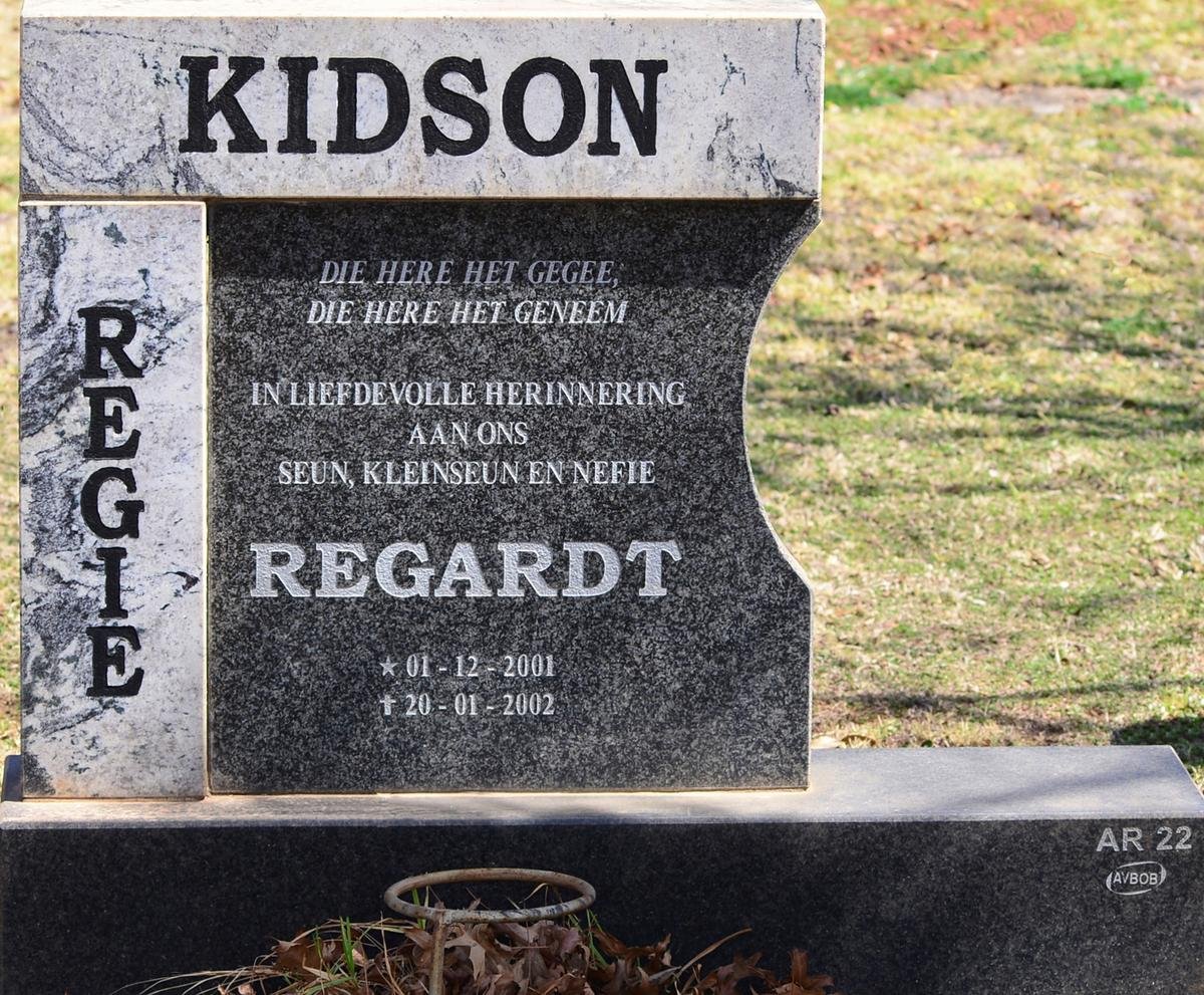 KIDSON Regardt 2001-2002