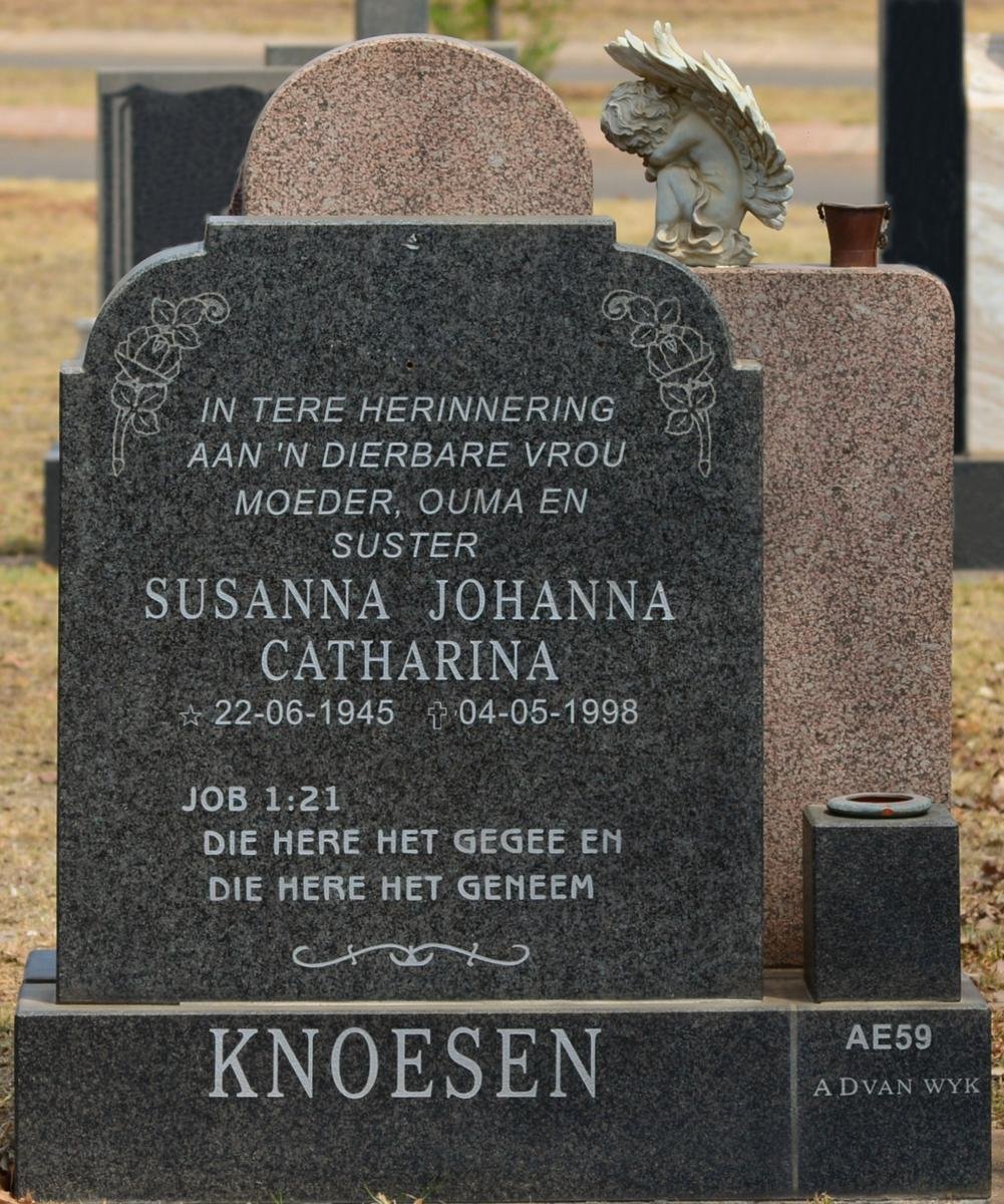 KNOESEN Susanna Johanna Catharina 1945-1998