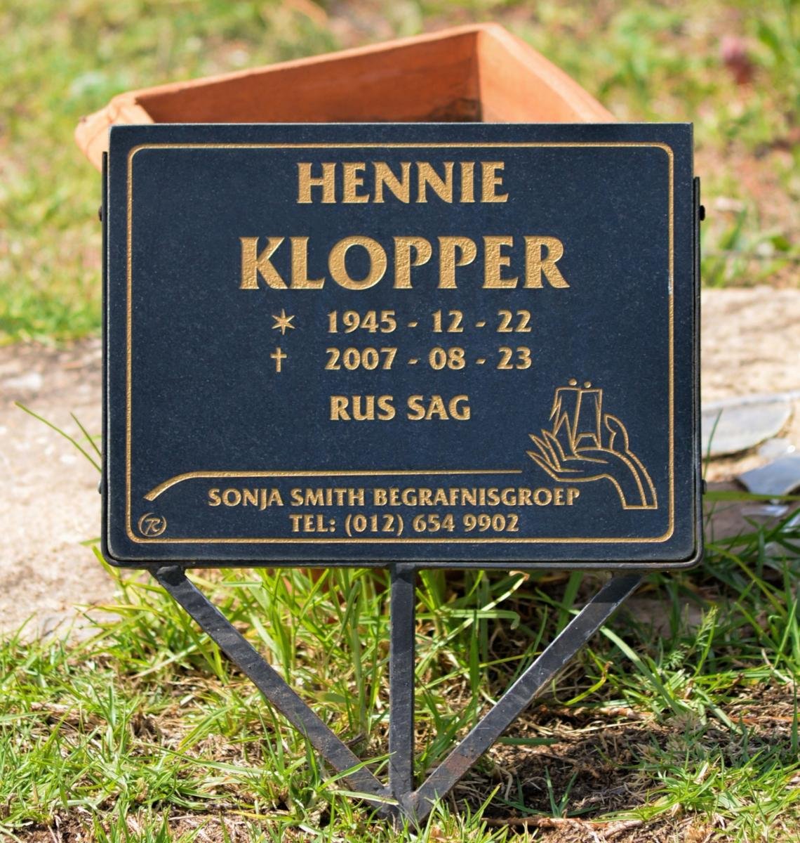 KLOPPER Hennie 1945-2007