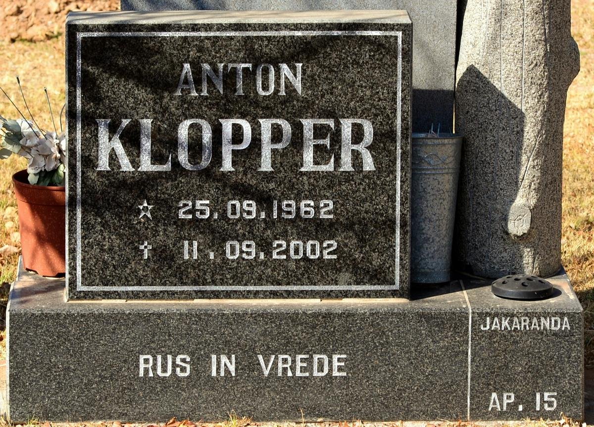 KLOPPER Anton 1962-2002