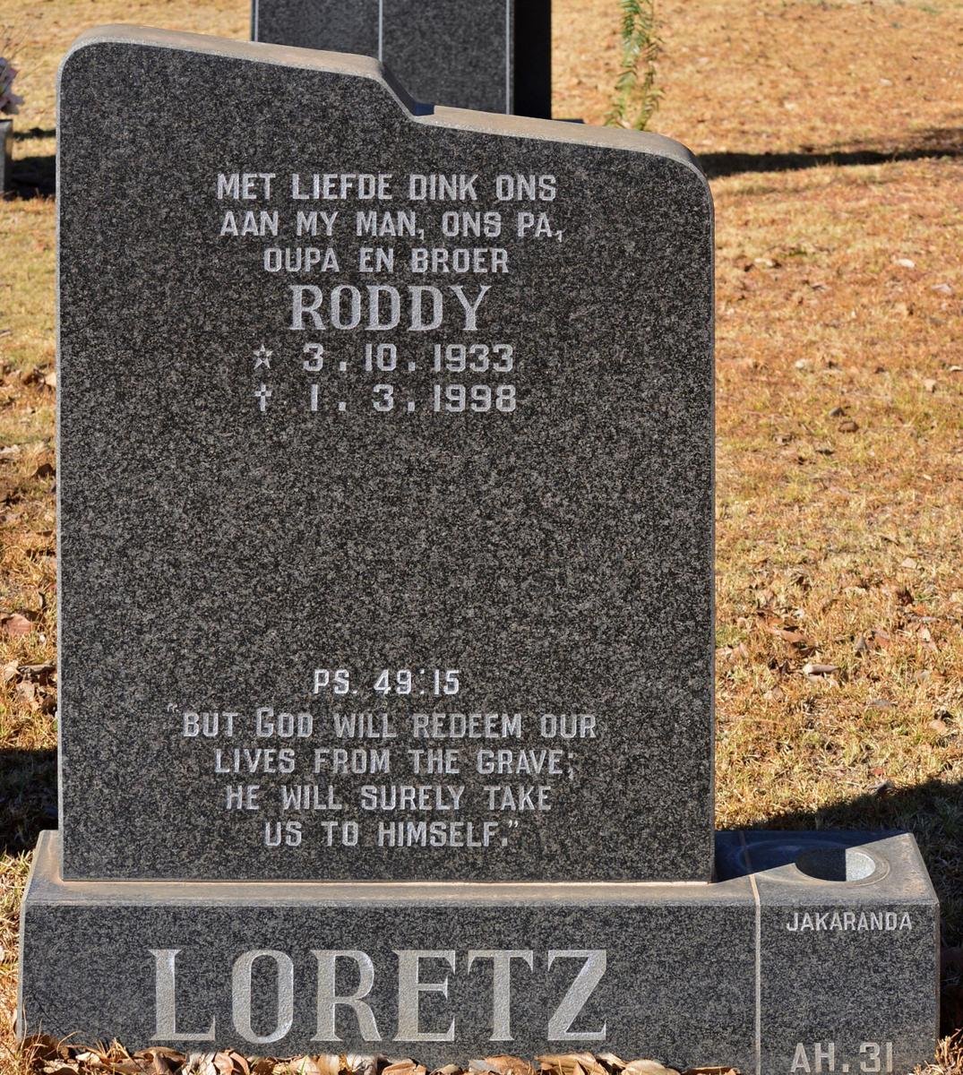 LORETZ Roddy 1933-1998