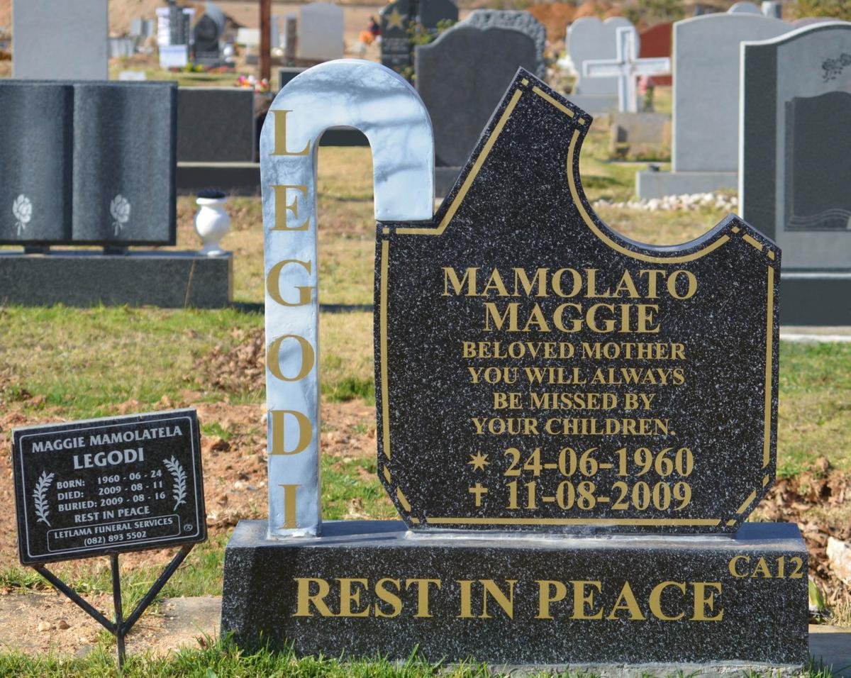 LEGODI Mamolato Maggie 1960-2009