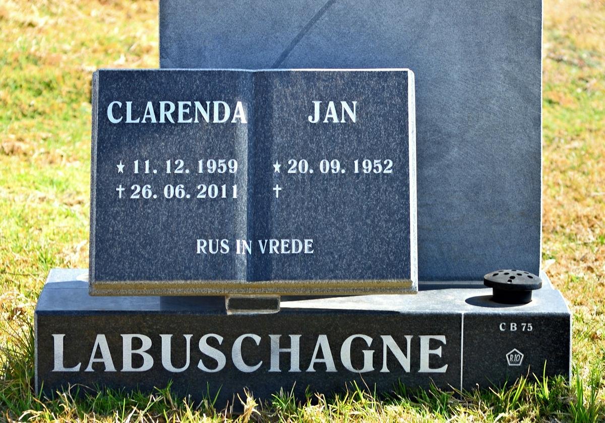 LABUSCHAGNE Jan 1952- &amp; Clarenda 1959-2011