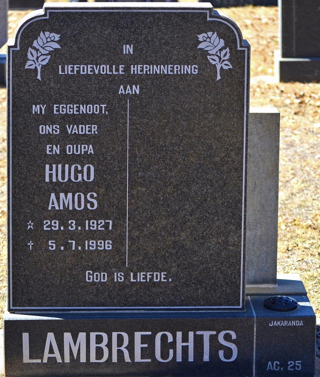 LAMBRECHTS Hugo Amos 1927-1996