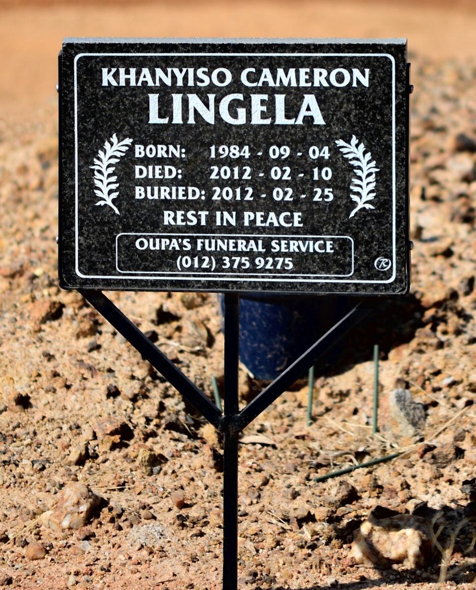 LINGELA Khanyiso Cameron 1984-2012