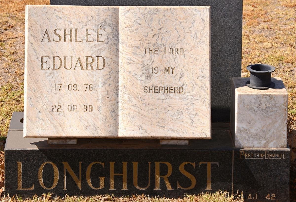 LONGHURST Ashlee Eduard 1976-1999