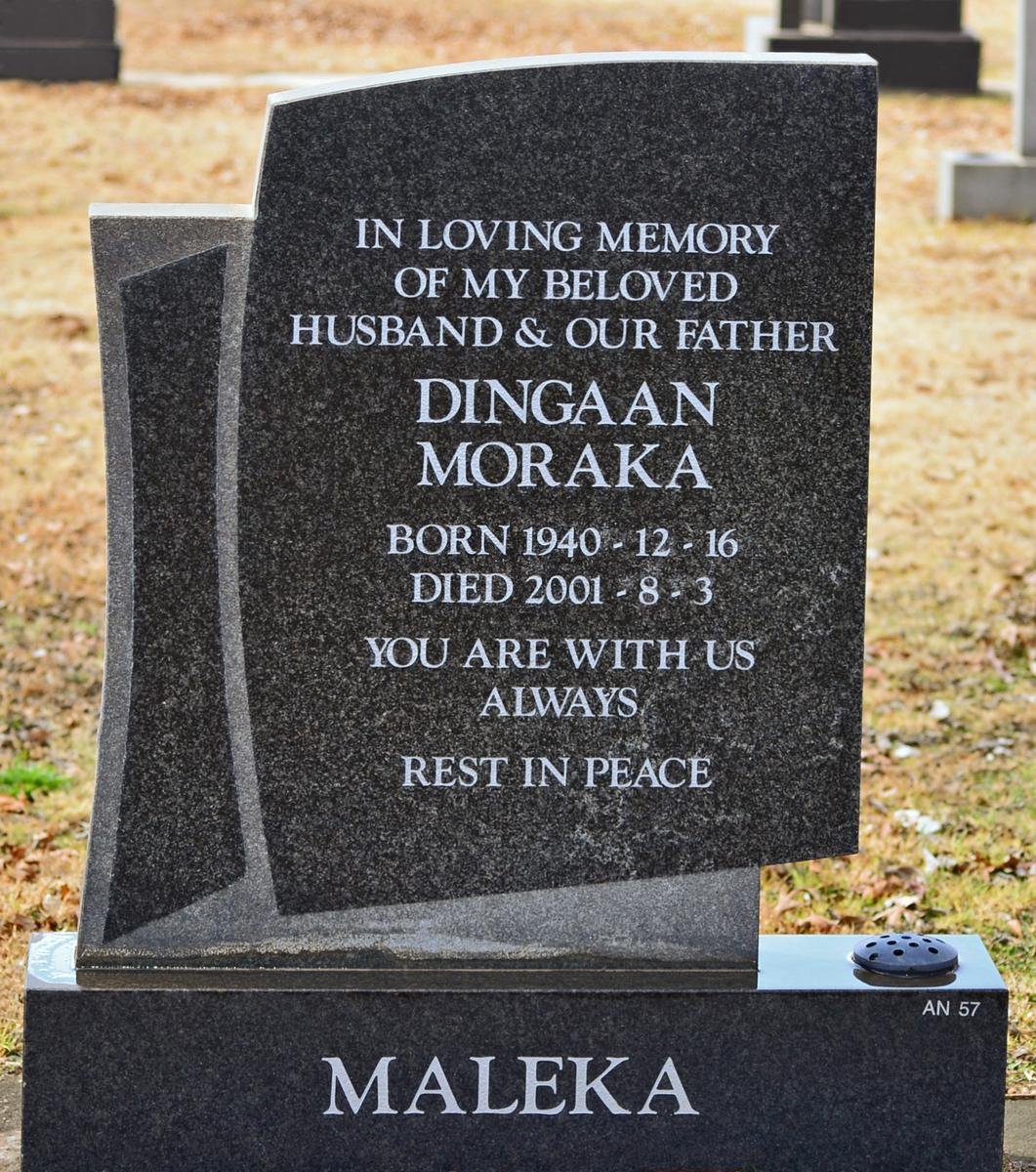MALEKA Dingaan Moraka 1940-2001
