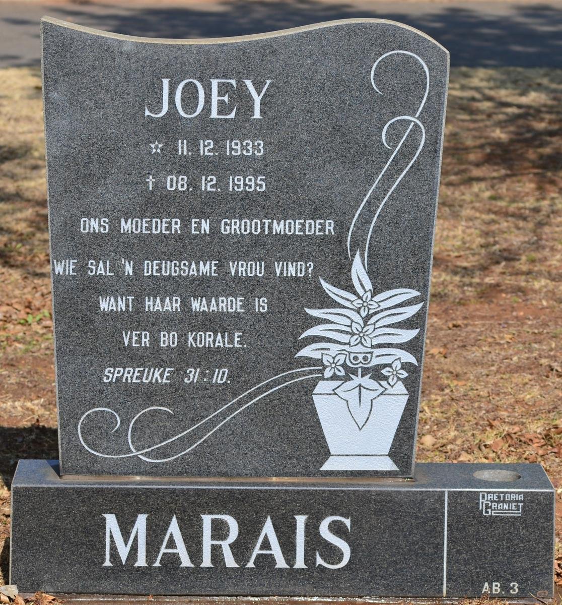 MARAIS Joey 1933-1995