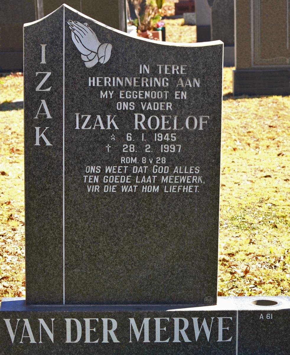 MERWE Izak Roelof, van der 1945-1997