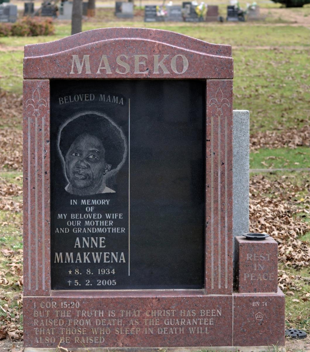 MASEKO Anne Mmakwena 1934-2005