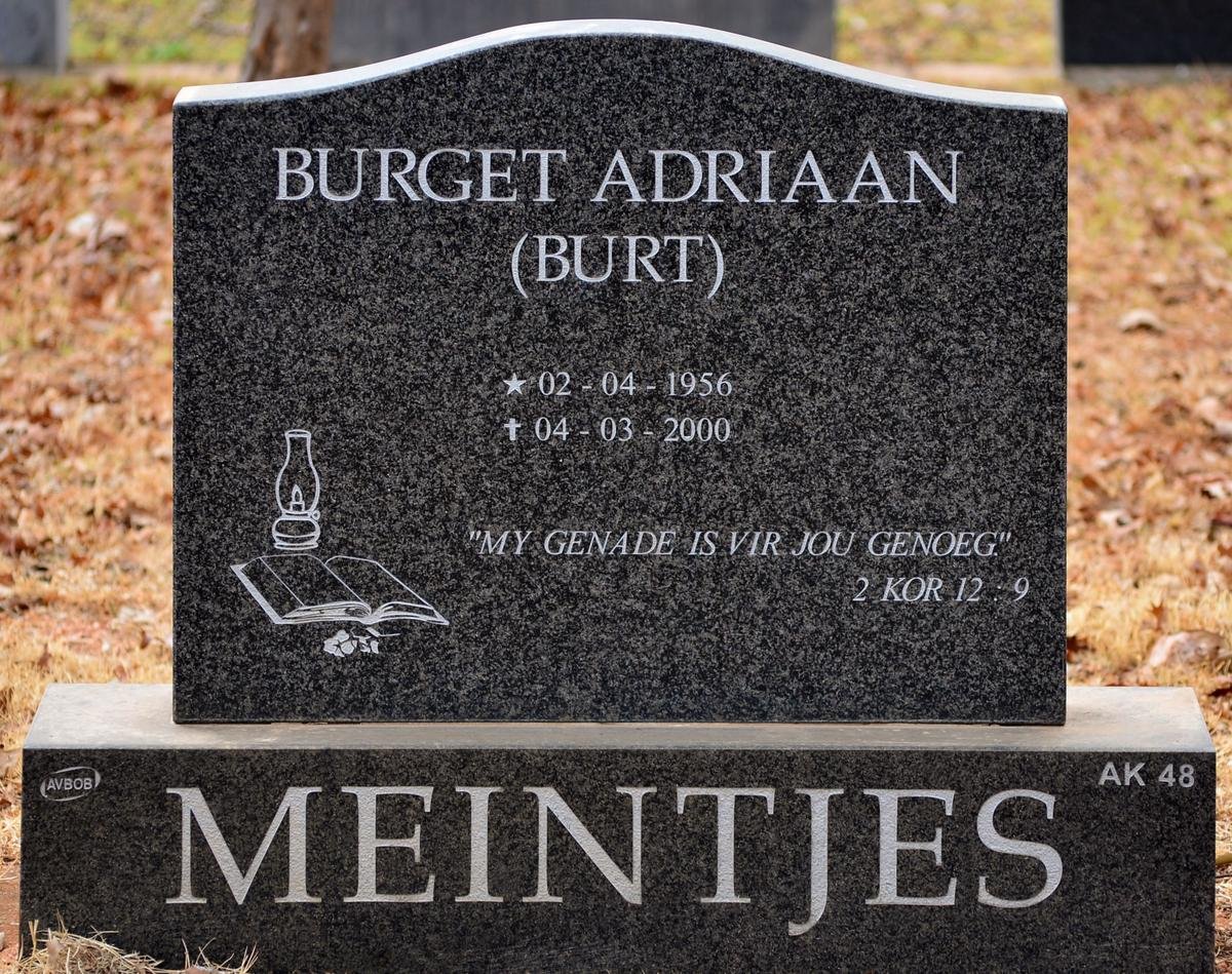 MEINTJES Burget Adriaan 1956-2000