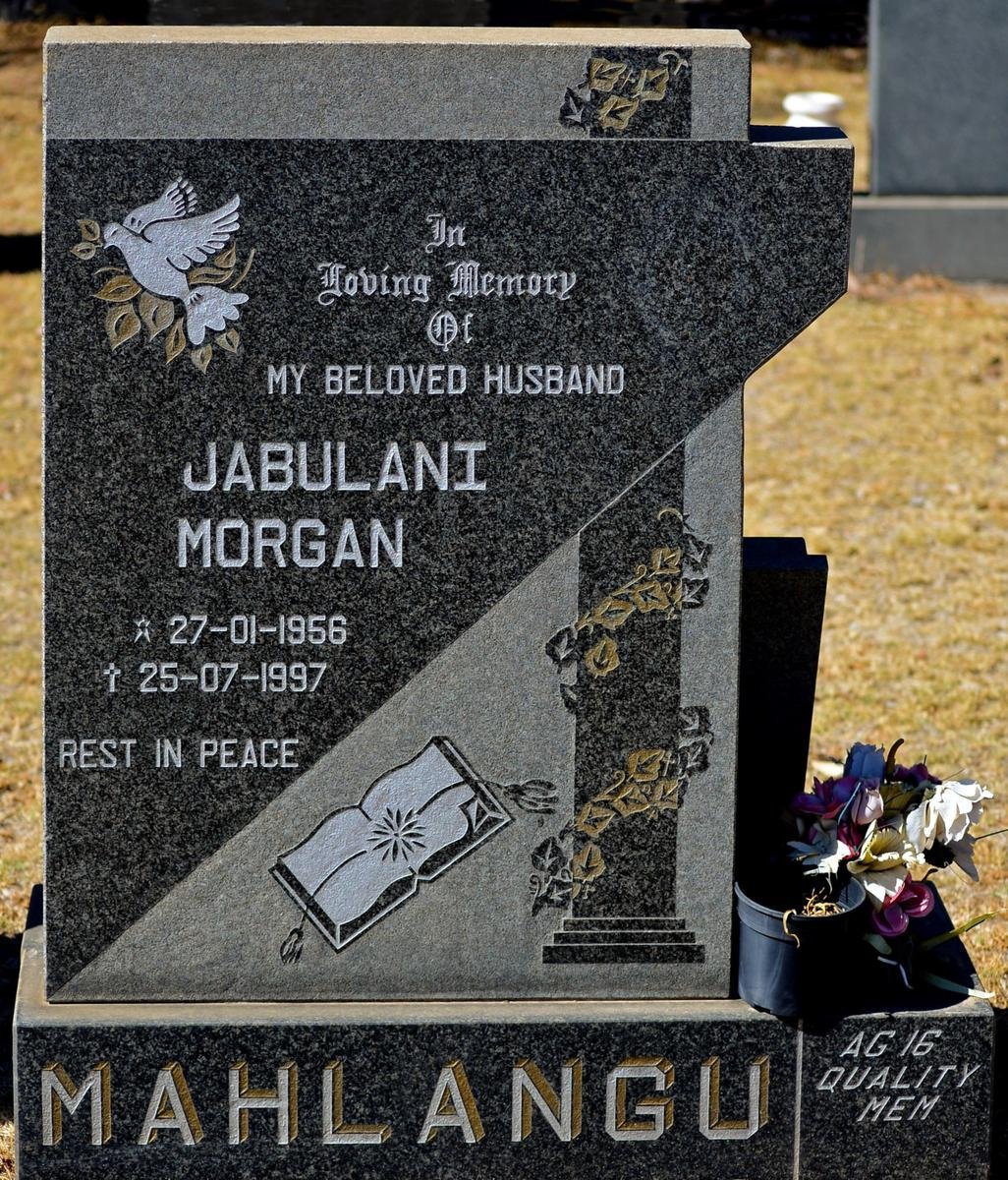 MAHLANGU Jabulani Morgan 1956-1997