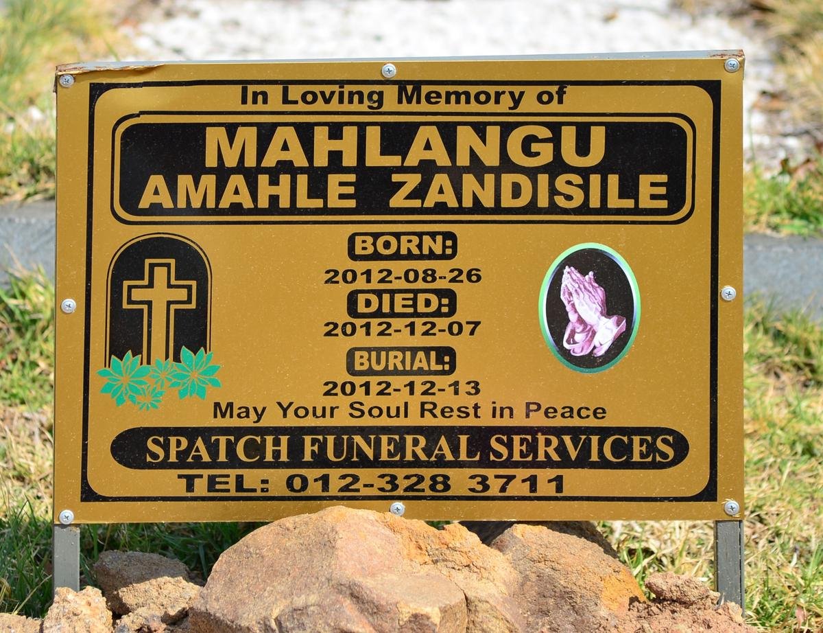 MAHLANGU Amahle Zandisile 2012-2012