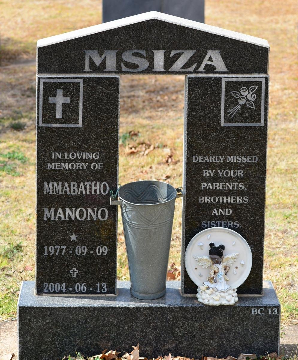 MSIZA Mmabatho Manono 1977-2004
