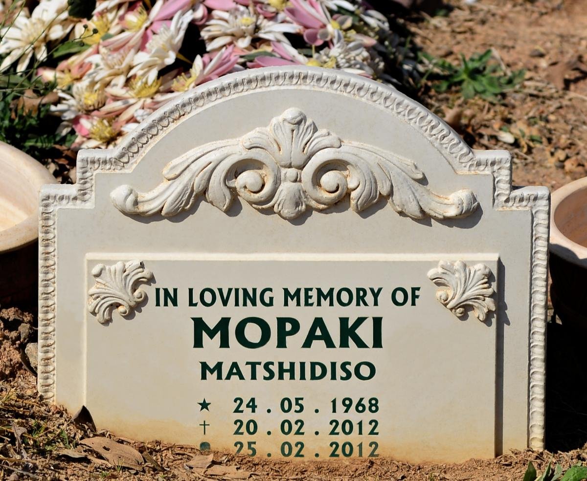 MOPAKI Matshidiso 1968-2012