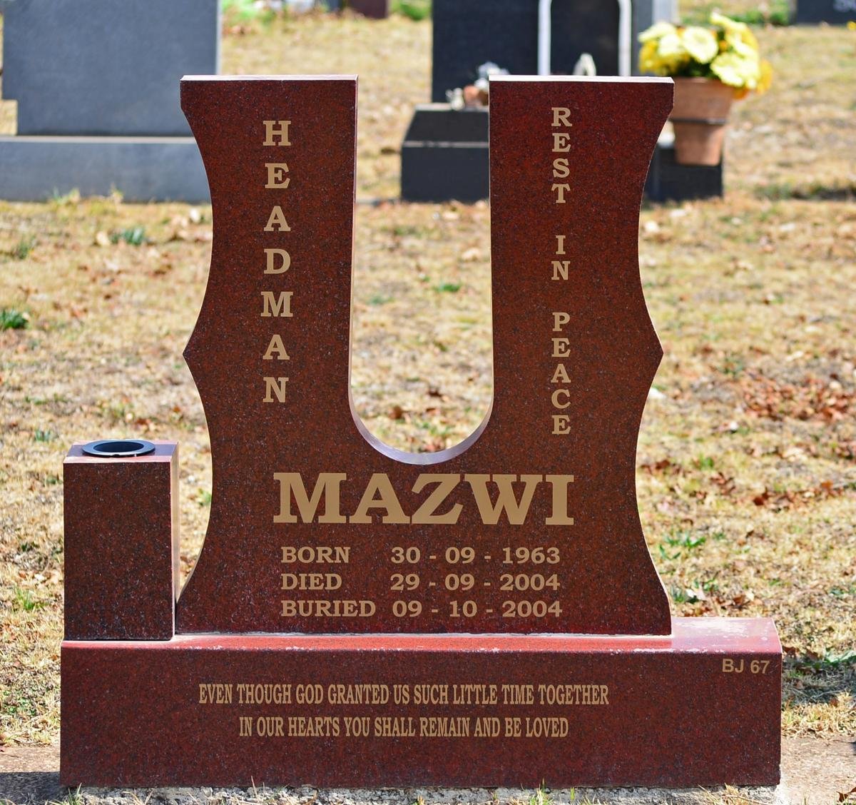 MAZWI Headman 1963-2004