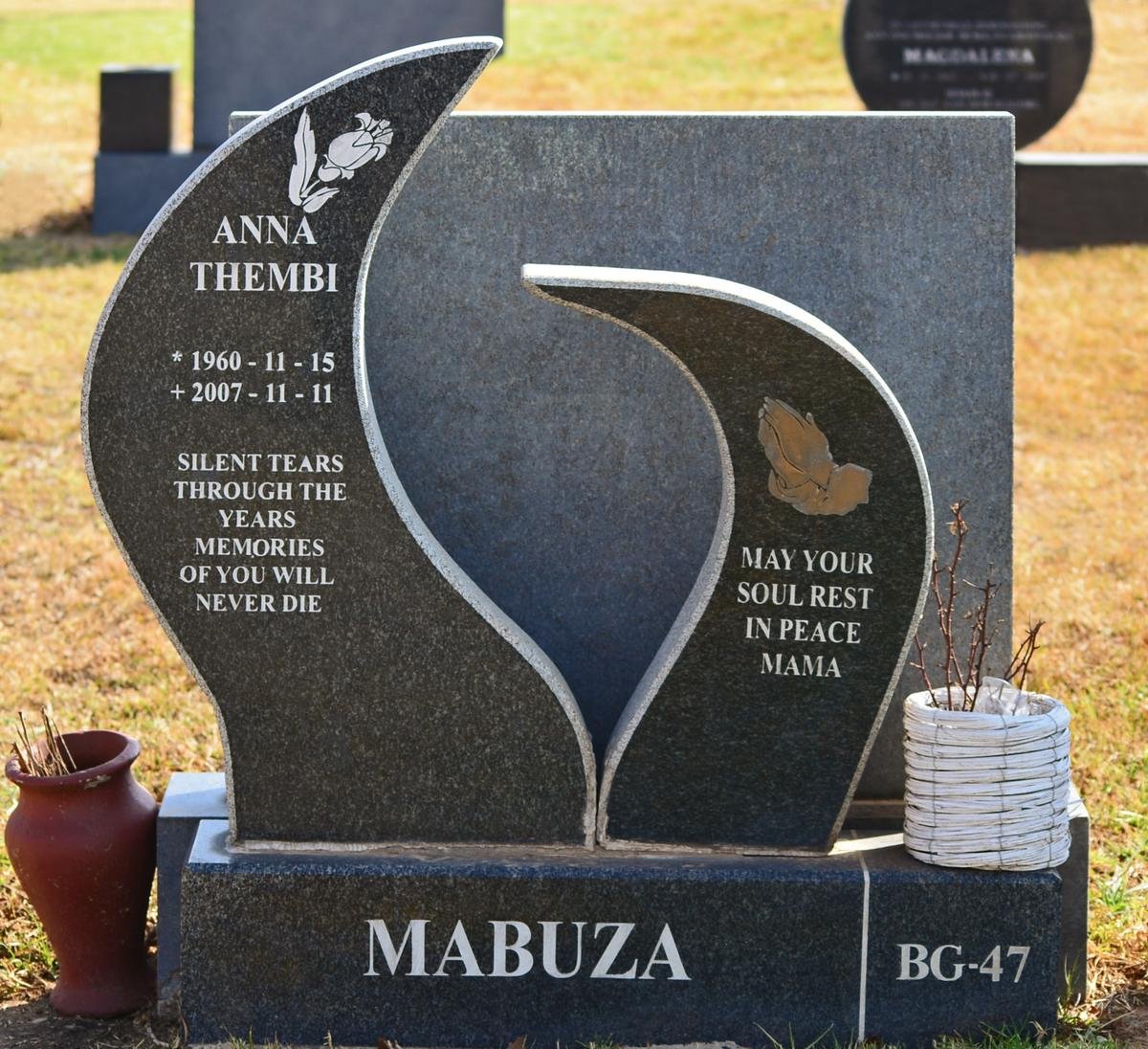 MABUZA Anna Thembi 1960-2007