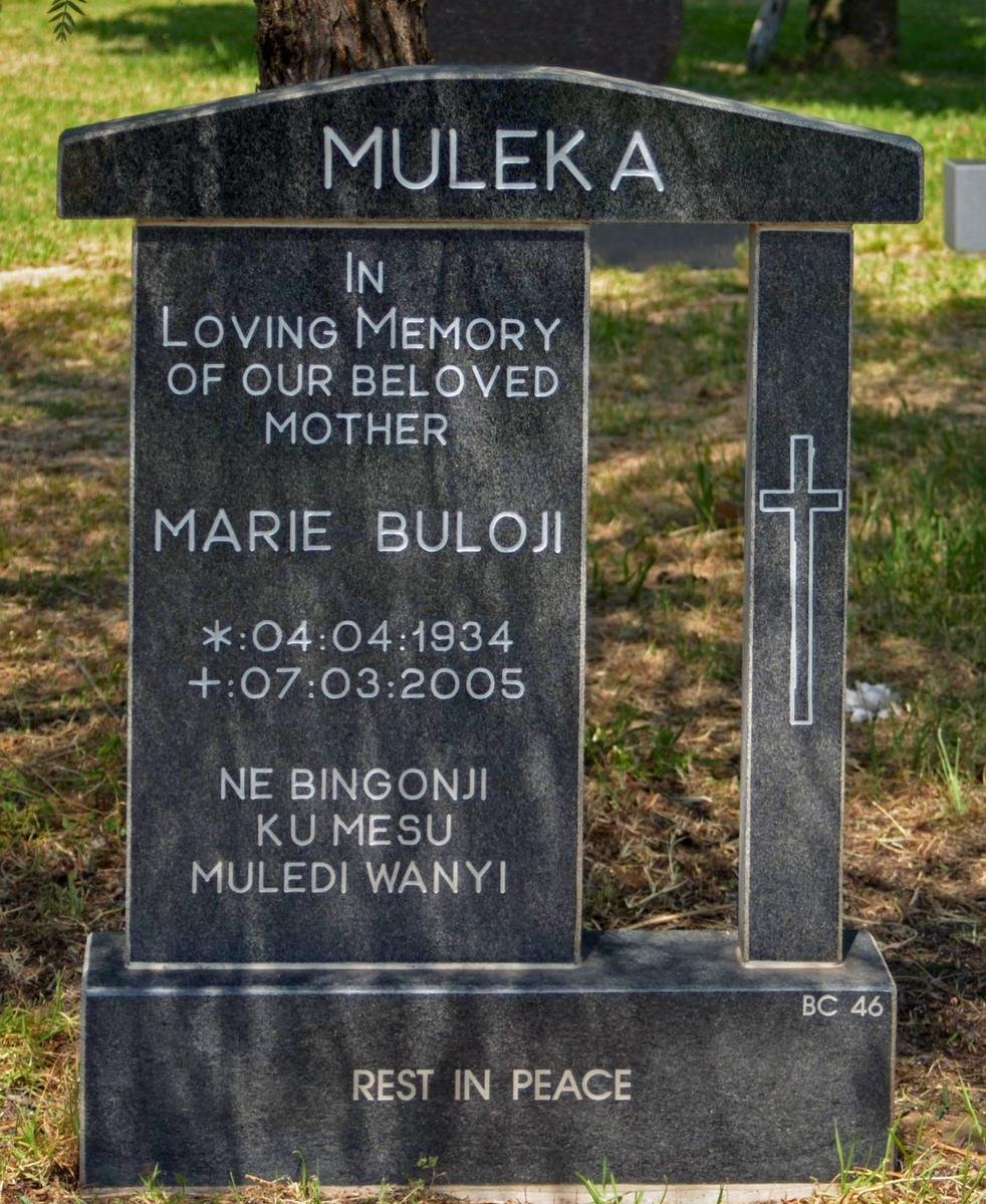 MULEKA Marie Buloji 1934-2005