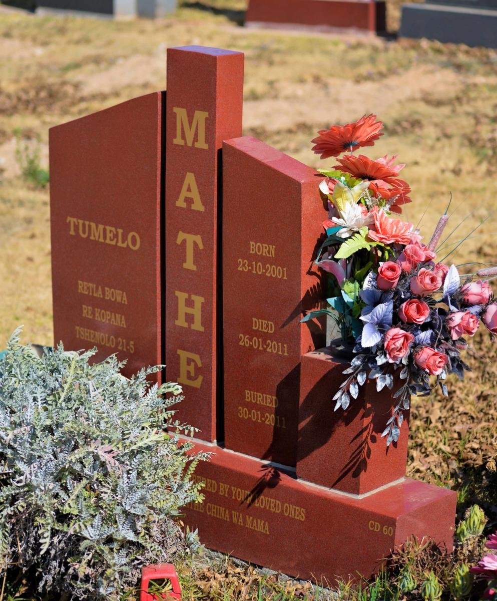 MATHE Tumelo 2001-2011