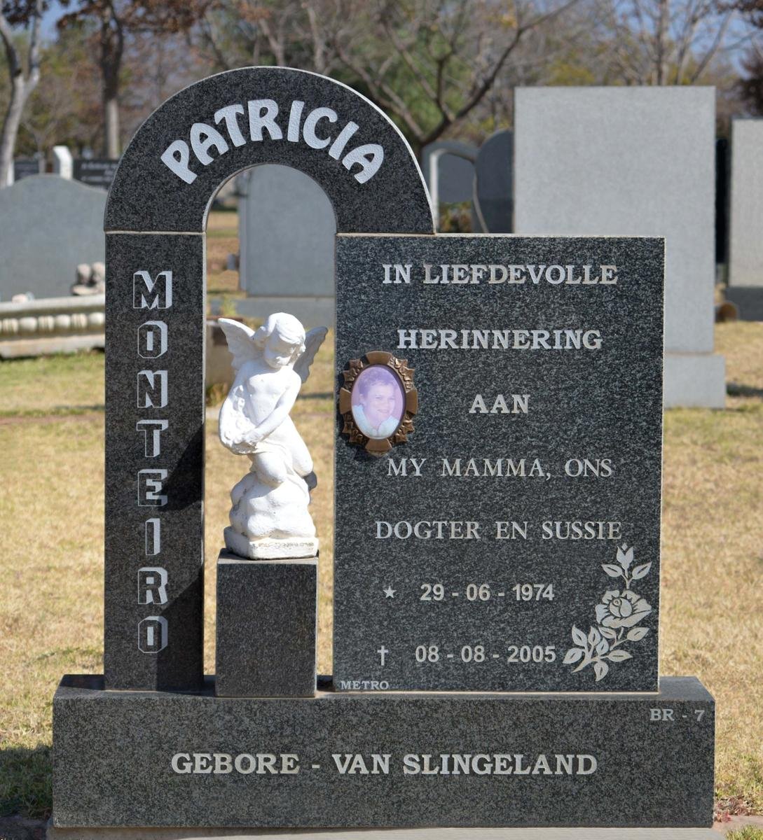 MONTEIRO Patricia nee van SLINGELAND 1974-2005