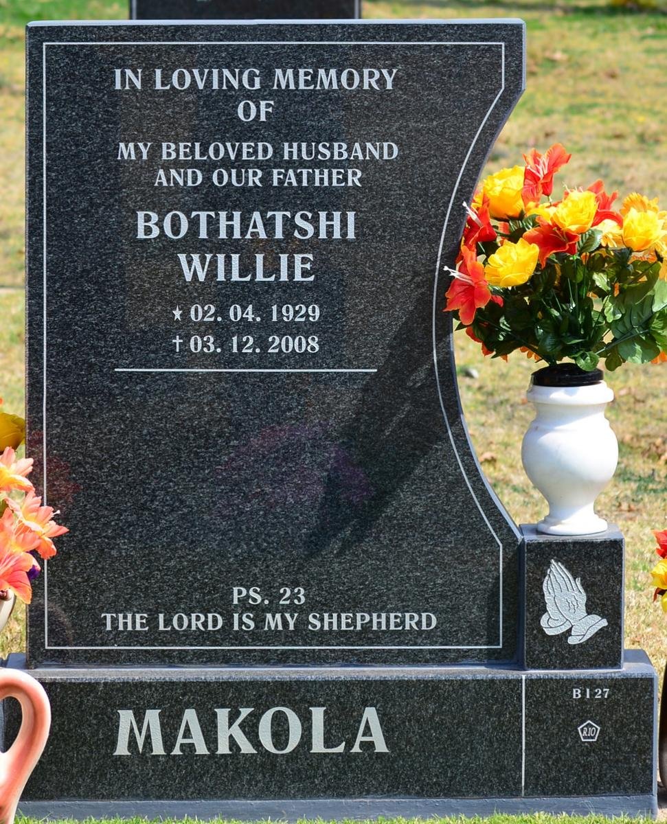 MAKOLA Bothatshi Willie 1929-2008