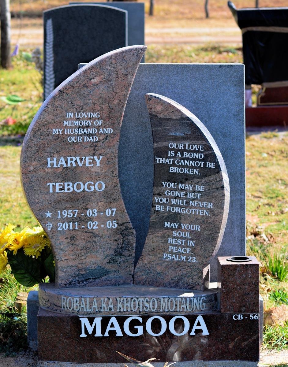 MAGOOA Harvey Tebogo 1957-2011