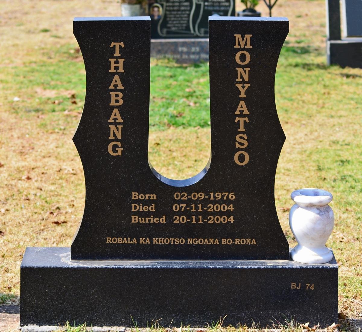 MONYATSO Thabang 1976-2004