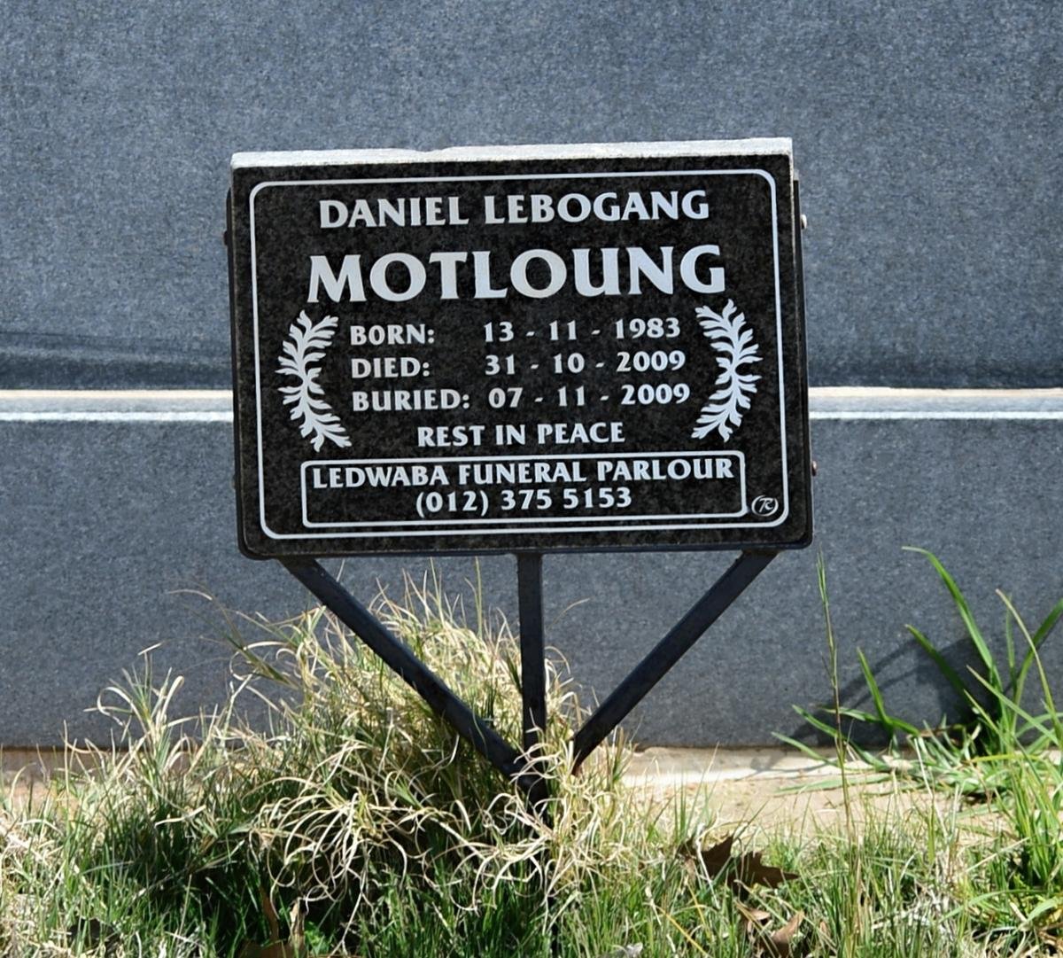MOTLOUNG Daniel Lebogang 1983-2009