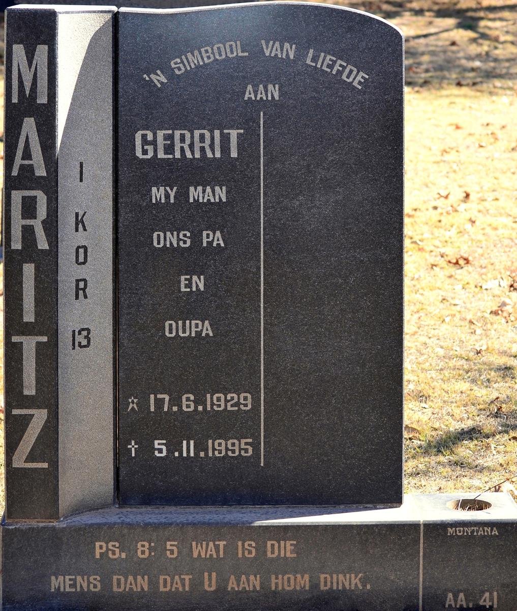 MARITZ Gerrit 1929-1995
