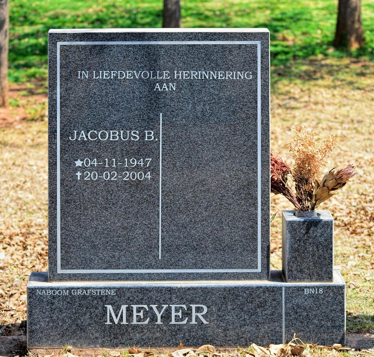 MEYER Jacobus B. 1947-2004