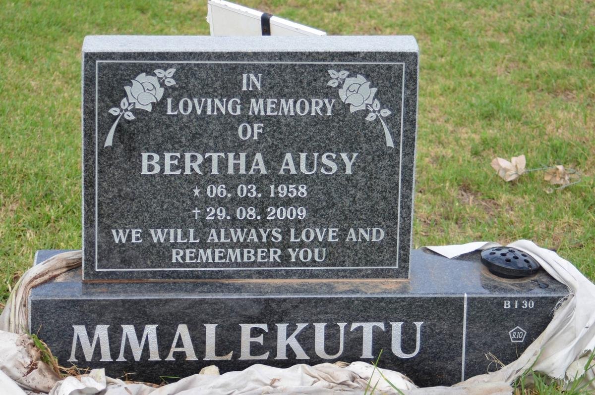 MMALEKUTU Bertha Ausy 1958-2009