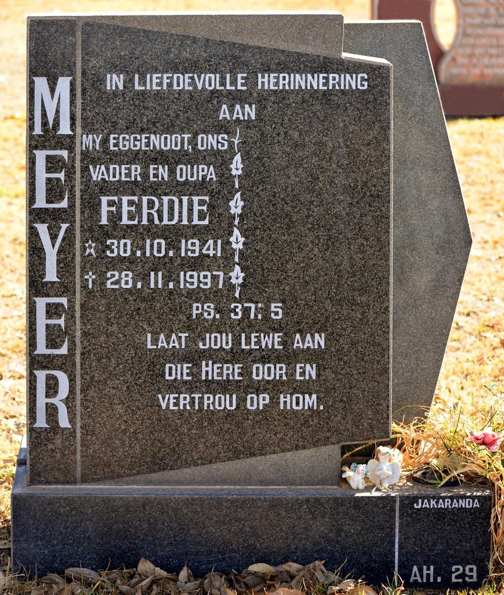 MEYER Ferdie 1941-1997